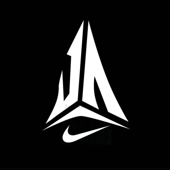 View of black and white Nike logo.